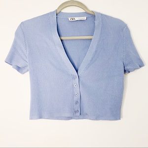 Zara knit cropped sweater